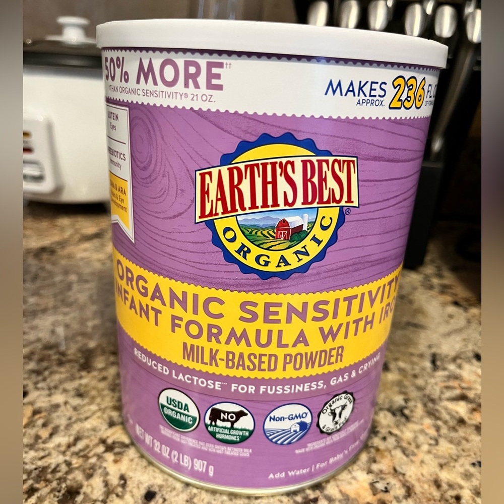 Target Earth’s Best Organic 32 ounces - New and Sealed - Exp 08/26 Sensitivity